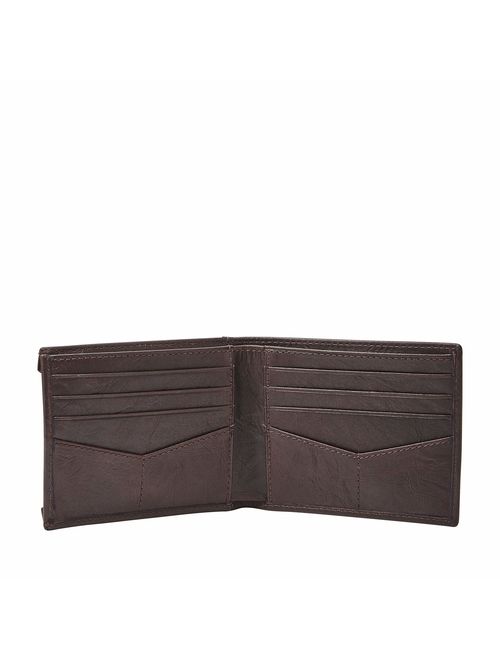Fossil Men's Neel Leather Sliding 2 in 1 Wallet