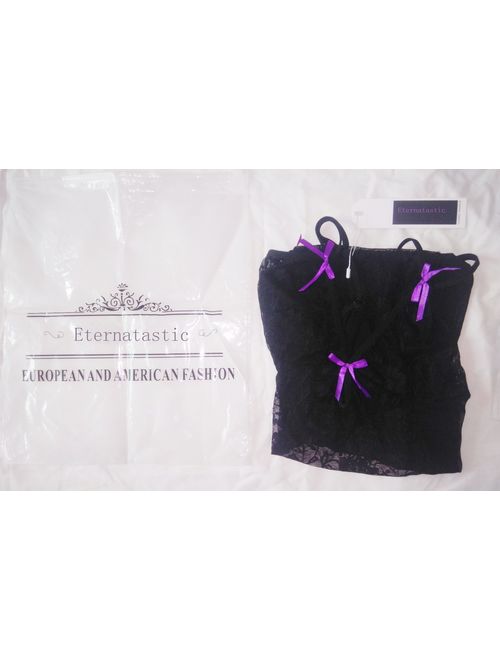 Eternatastic Women's Lace Lingerie Set Babydoll Underwear Plus Size