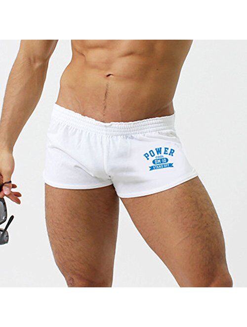 D.M Men's Underwear Boxer Trunks Sexy Low Rise Cut Fashion Sports Style