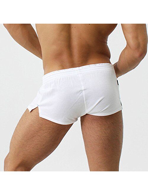 D.M Men's Underwear Boxer Trunks Sexy Low Rise Cut Fashion Sports Style