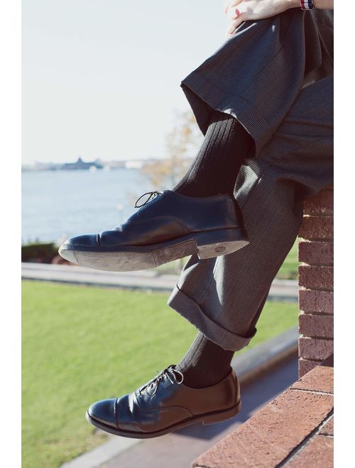 Boardroom Socks Men's Over the Calf Merino Wool Ribbed Dress Socks