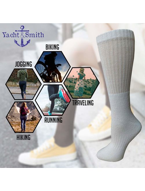 Yacht & Smith Mens & Womens Wholesale Bulk Sports Crew, Athletic Case Pack Socks, by SOCKS'NBULK