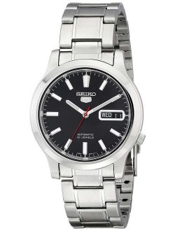 Men's SNK795 Seiko 5 Automatic Stainless Steel Watch with Black Dial