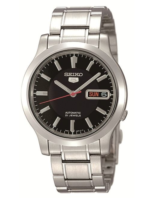 Seiko Men's SNK795 Seiko 5 Automatic Stainless Steel Watch with Black Dial