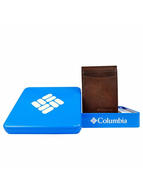 Columbia Men's Rfid Security Blocking Slim Front Pocket Wallet