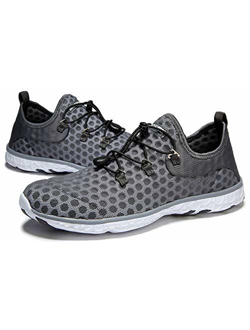 MOERDENG Men's Quick Drying Water Shoes Lightweight Aqua Shoes for Sports Outdoor Beach Pool Exercise