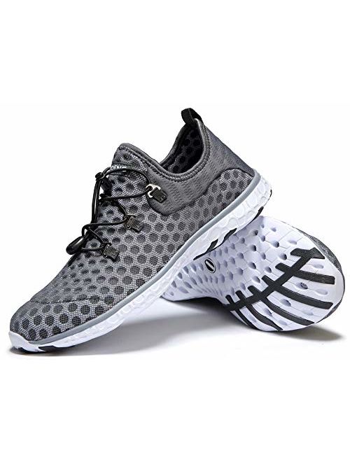 MOERDENG Men's Quick Drying Water Shoes Lightweight Aqua Shoes for Sports Outdoor Beach Pool Exercise