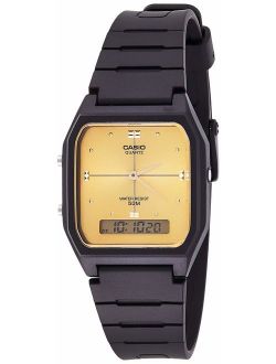 Quartz Resin Sport Watch, Color:Black (Model: AW48HE-9AV)