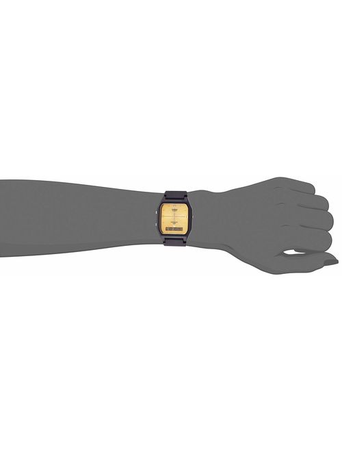 Casio Quartz Resin Sport Watch, Color:Black (Model: AW48HE-9AV)