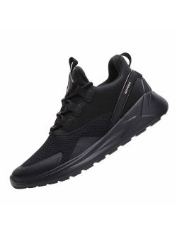TSIODFO Sports Sneakers for Men Mesh Breathable Fashion Youth Big Boys Trail Walking Shoes Black White Red