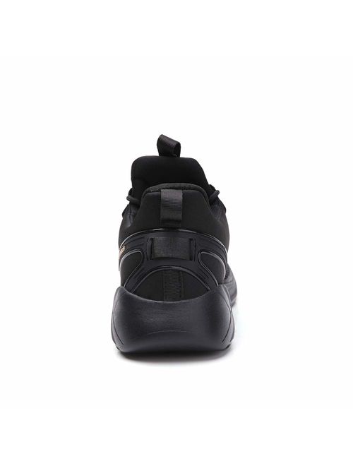 TSIODFO Sports Sneakers for Men Mesh Breathable Fashion Youth Big Boys Trail Walking Shoes Black White Red