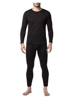 LAPASA Men's Heavyweight Thermal Underwear Long John Set Fleece Lined Base Layer Top and Bottom M24