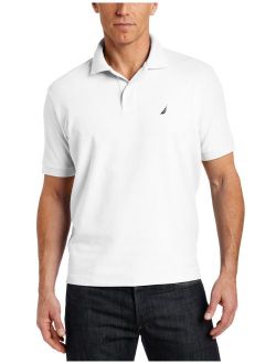 Men's Big and Tall Short Sleeve Solid Deck Polo Shirt