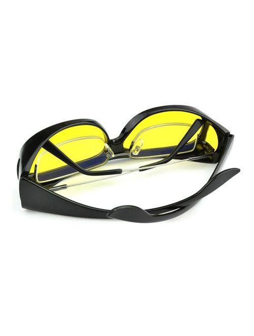 SOOLALA Value Pack HD Night Vision Wraparounds Wrap Around Windproof Sunglasses