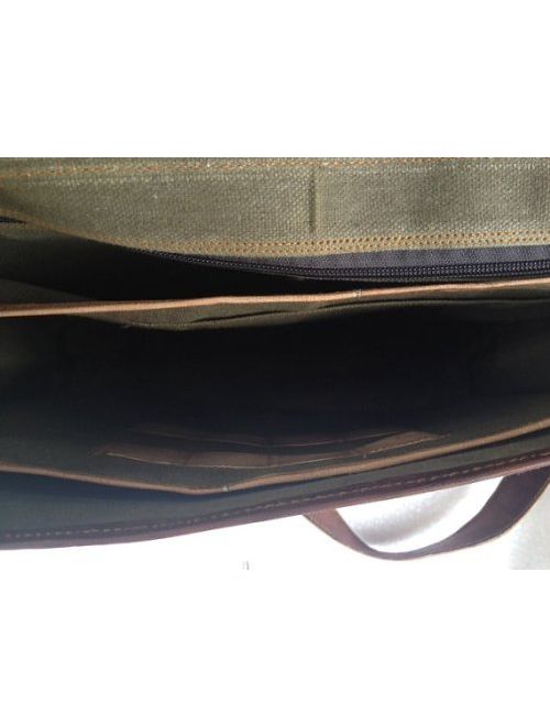 Komal's Passion Leather Vintage Mens 16 Inch Leather Laptop Messenger Pro Satchel Men's Bag