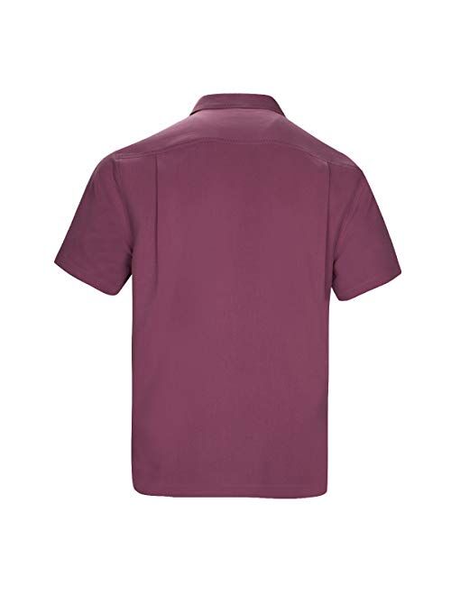 Havana Breeze Men's Short Sleeve Wrinkle Resistant Easy Care Shirts