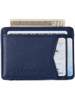 RFID Minimalist Oliver Front Pocket Wallet For Men Leather Comes in a Gift Box