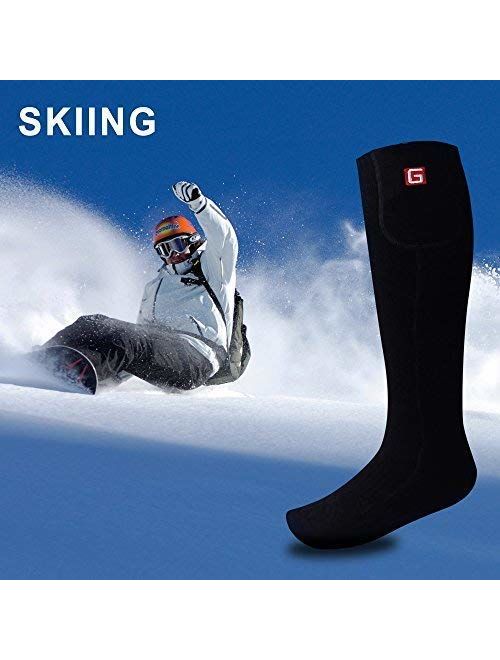 GLOBAL VASION Rechargeable Battery Heated Socks Kit for Chronically Cold Feet for Women and Men