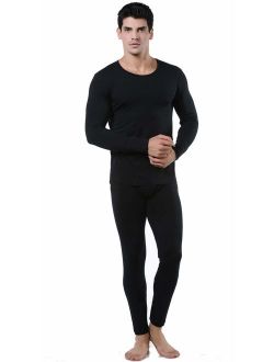 9M Men's Ultra Soft Thermal Underwear Base Layer Long Johns Set with Fleece Lined