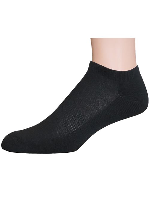 TopStep Men's Athletic Low cut/No Show Socks with Arch Suport and Cushion Sole - 12 Pack