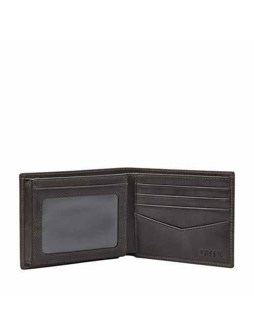 Fossil Men's Bifold Wallet with Flip ID Window