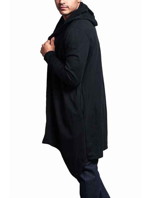 Victorious Men's Long Length Cloak Cardigan Hoodie