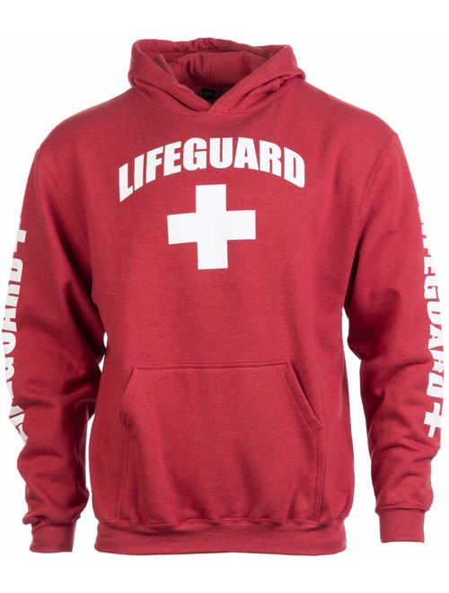 Buy Lifeguard | Red Unisex Uniform Fleece Hoody Sweatshirt Hoodie ...