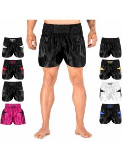 Elite Sports Muay Thai, MMA, Kickboxing Shorts, Kickboxing Muay Thai Training Shorts for Men and Women