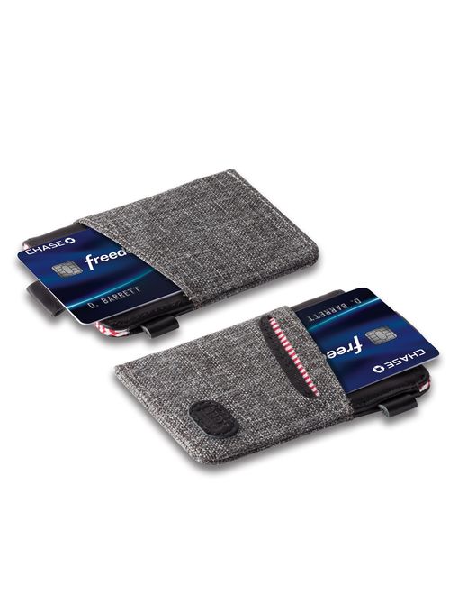 Minimalist Slim Wallet- Front Pocket Credit Card Holder with Cash & Key
