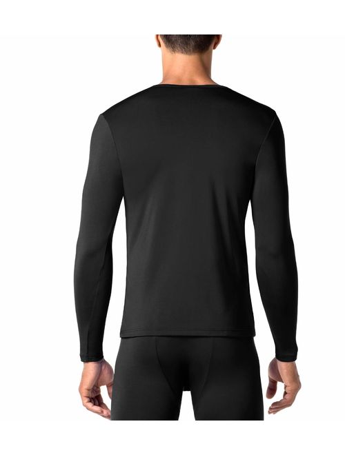 LAPASA Men's Thermal Underwear Tops Fleece Lined Base Layer Long Sleeve Shirts M09