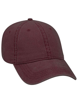 Otto 6 Panel Low Profile Garment Washed Pigment Dyed Baseball Cap