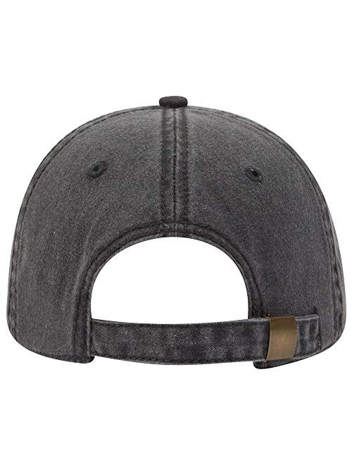 Otto 6 Panel Low Profile Garment Washed Pigment Dyed Baseball Cap