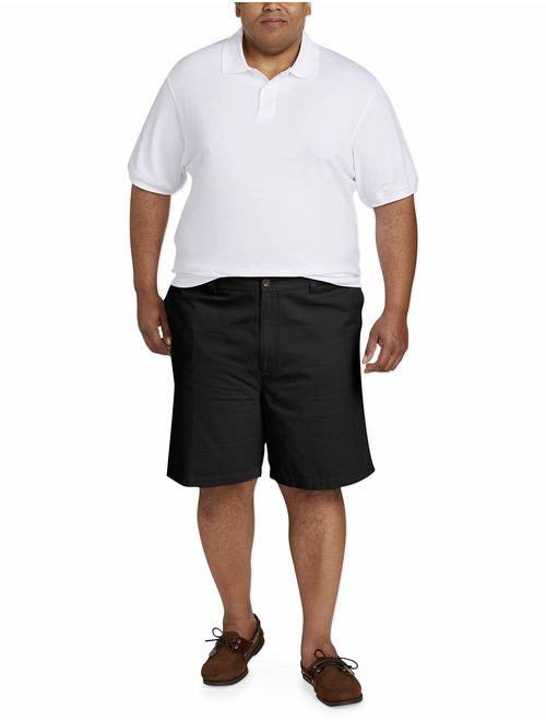 Essentials Mens Big & Tall Classic-fit Flat-Front Short fit by DXL
