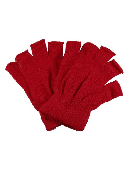 Gelante Classic Adult Winter Fingerless Knitted Magic Gloves Wholesale Lot 12 Pairs