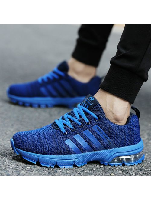 Topteck Air Cushion Running Shoes Men Womens Lightweight Sports Sneakers Athletic Walking Tennis