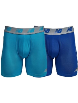 Men's Mesh Air Cool 6" Boxer Brief, No Fly, with Pouch (Pack of 2)