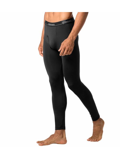 LAPASA Men's Thermal Underwear Pants Fleece Lined Long Johns Leggings Base Layer Bottoms M10