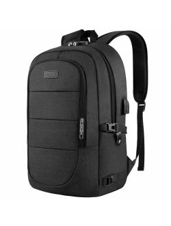Travel Laptop Backpack, Anti Theft Business Laptop Backpack with USB Charging Port and Headphone Interface