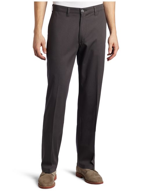 Lee Men's Comfort Waist Custom Relaxed Fit Flat Front Pant