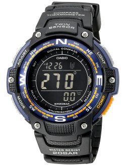 Men's SGW-100-2BCF Twin Sensor Digital Display Quartz Black Watch