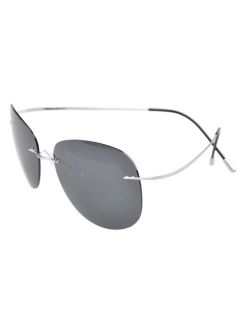 Eyekepper Rimless Titanium Frame Polarized Sunglasses