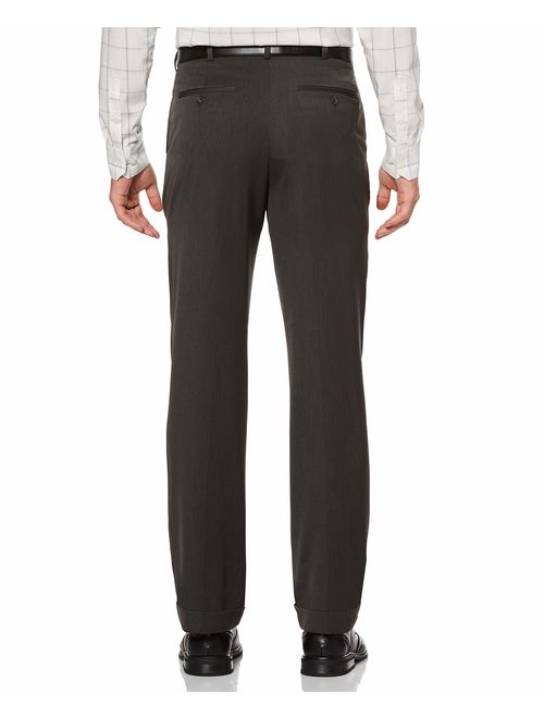 Perry Ellis Men's Classic Fit Double Pleated Cuffed Pant
