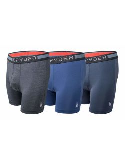 Mens Boxer Briefs Performance Sports Compression Shorts Athletic Mens Underwear - Mens Boxers Brief - 3 Pack for Men