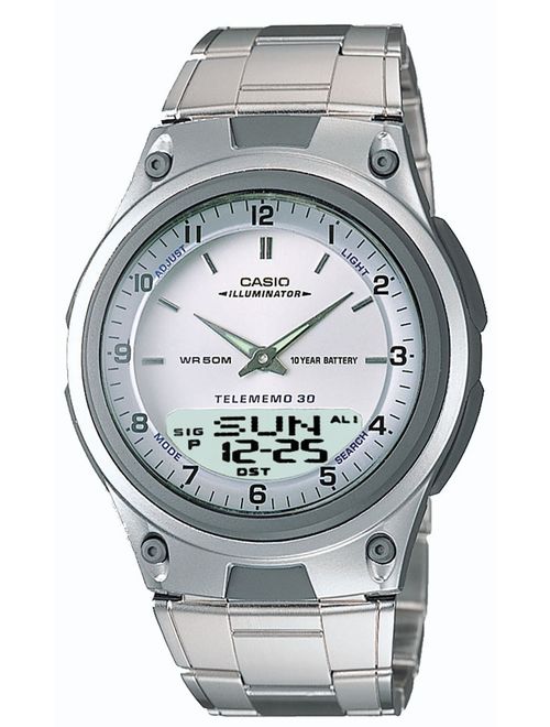 Casio Men's AW80D-7A Sports Chronograph Alarm 10-Year Battery Databank Watch