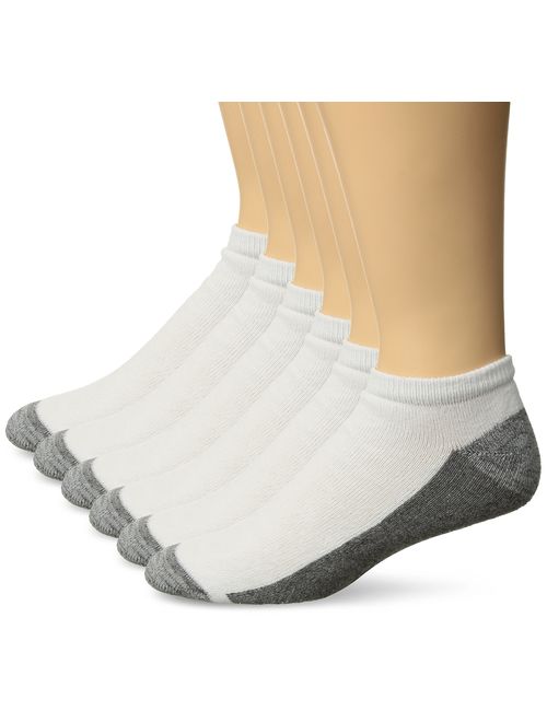 Hanes Men's Comfortblend Max Cushion 6-pack White Low Cut Socks, Shoe Size: 6-12