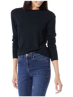 Amazon Brand - Daily Ritual Women's Fine Gauge Stretch Crewneck Pullover Sweater