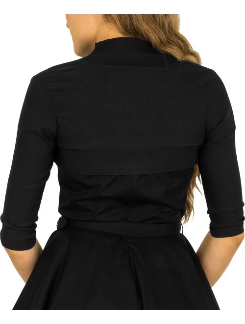 BlackButterfly Tailored 3/4 Sleeve Bolero