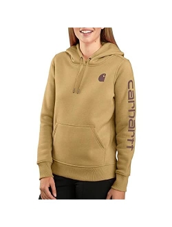 Women's Relaxed Fit Midweight Logo Sleeve Graphic Sweatshirt