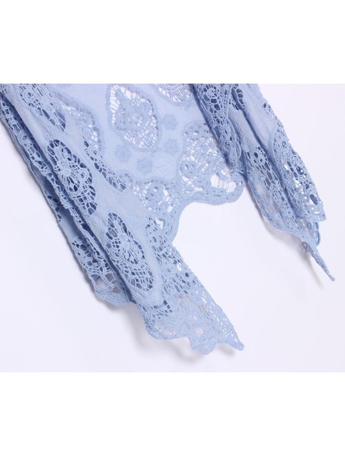 jastie Open Stitch Cardigan Boho Hippie Crochet Vest