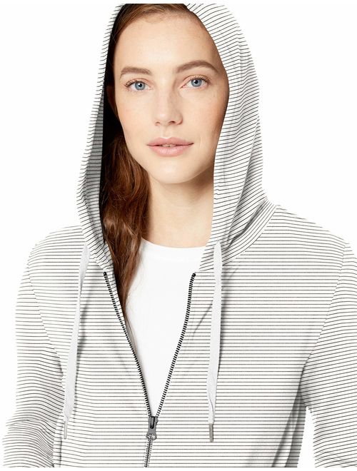 Amazon Brand - Daily Ritual Women's Terry Cotton and Modal Full-Zip Hooded Sweatshirt